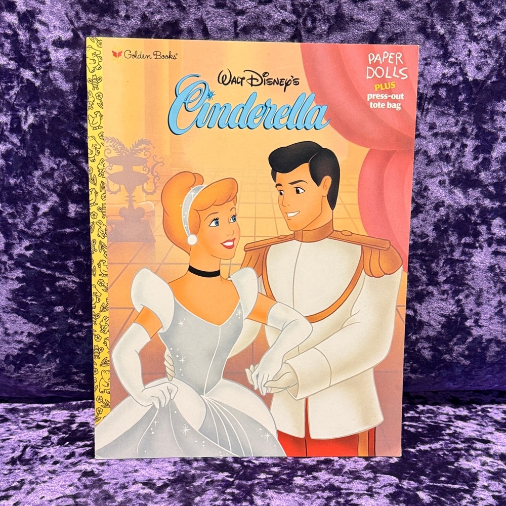 1999 Golden Books Walt Disney's Cinderella Paper Dolls Unpunched